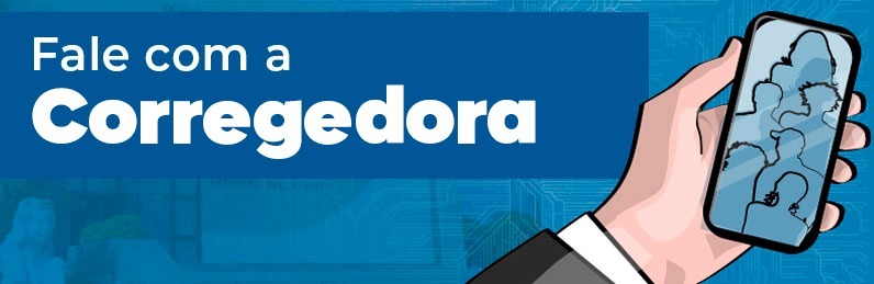 Banner ilustrativo com link para Fale com o Corregedor